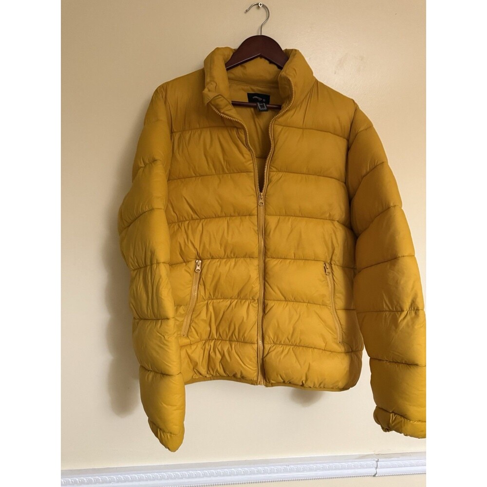Forever 21 Stand Collar Men Puffer Jacket Size Medium